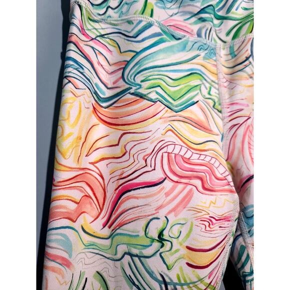 Athleta Girl High Rise Printed Chit Chat Capri - Picture 3 of 5